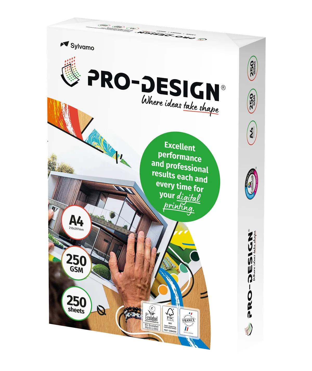 Pro-Design Farblaserpapier 250g/qm DIN A4, ultraweiss