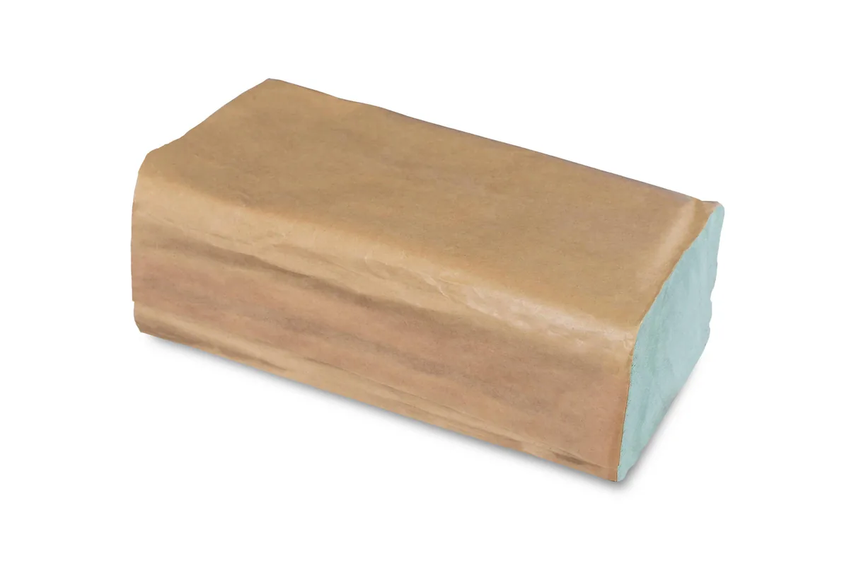 Papierhandtuch, V-Falz, 1-lagig, recycling grün 25 x 23 cm, 5.000 Blatt