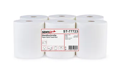 Handtuchrolle Autocut 20 cm, hochweiß 3-lagig, Ø 19 cm, 6 Rollen