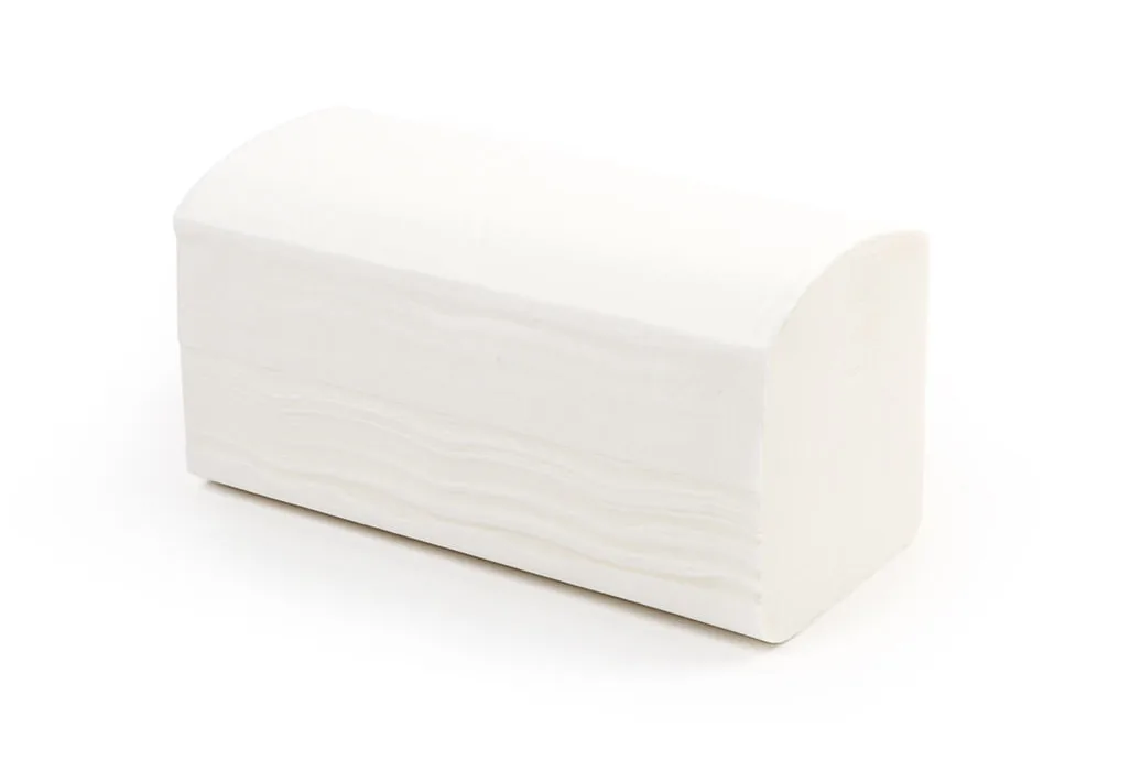 Papierhandtuch, Multifold, 2-lagig, weiß Zellstoff, 21 x 31,5 cm, 3.200 Blatt