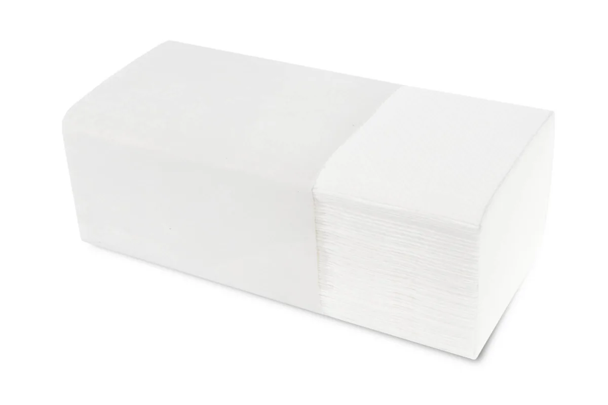 Papierhandtuch, V-Falz, 2-lagig, hochweiß Zellstoff, 23 x 21 cm, 4.000 Blatt