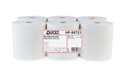 Handtuchrolle Autocut 20 cm, 1-lagig, weiß, Ø 19 cm, 6 Rollen