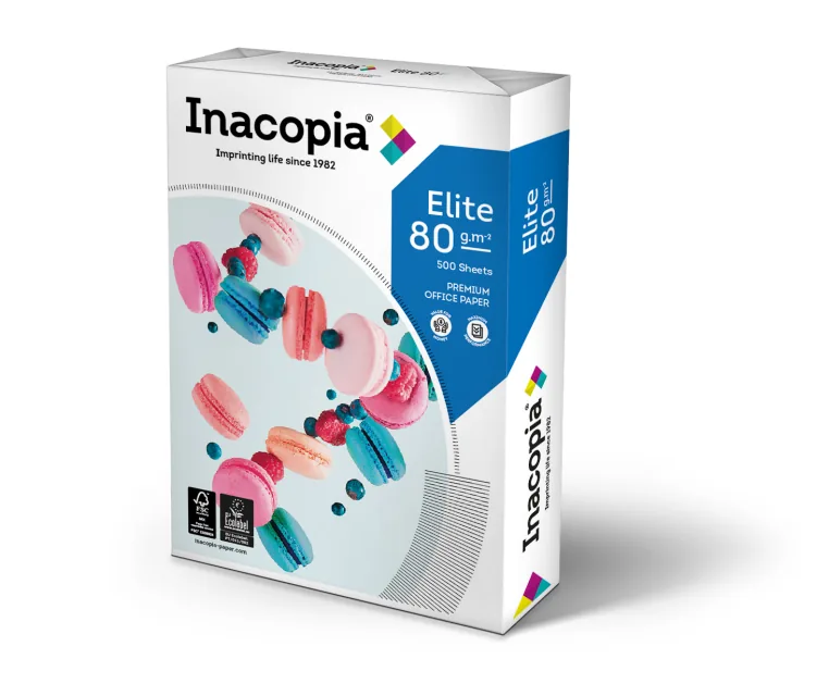Inacopia Elite Kopierpapier 80g/qm DIN A4 2-fach gelocht, 2-fach gelocht, Kopierpapier, ultraweiss