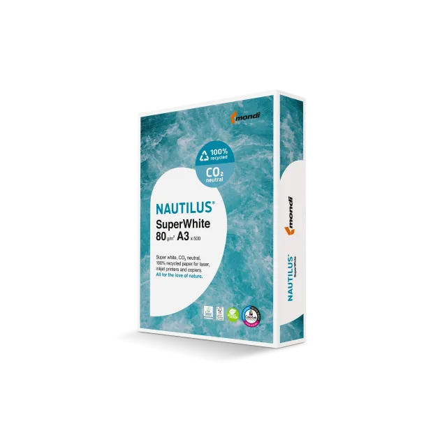 Nautilus SuperWhite Recyclingpapier 80g/qm DIN A3