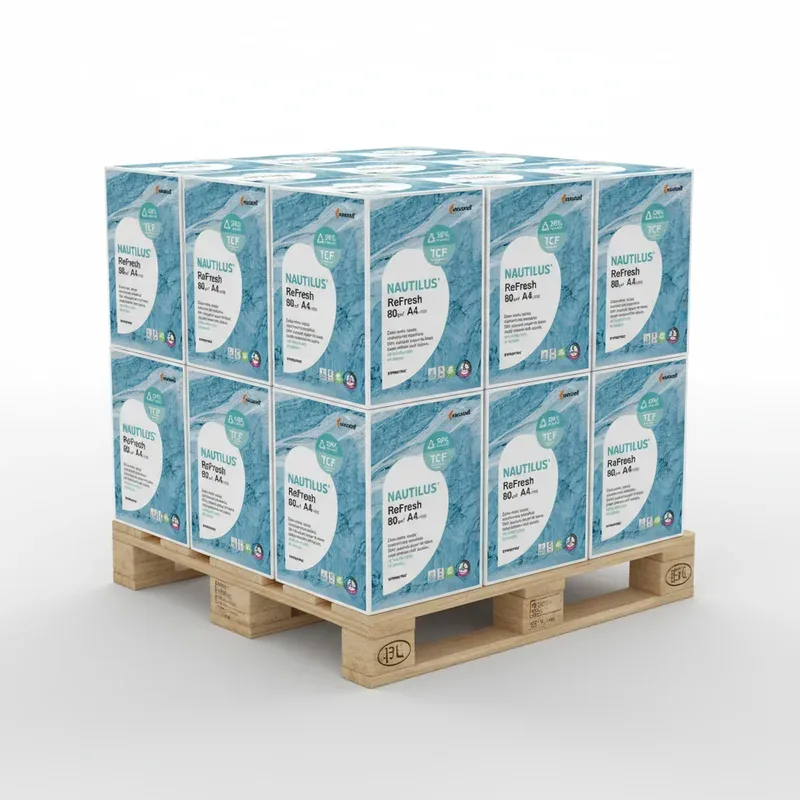 Nautilus Refresh Triotec Recyclingpapier 80g/qm DIN A4 - Palette (100.000 Blatt)