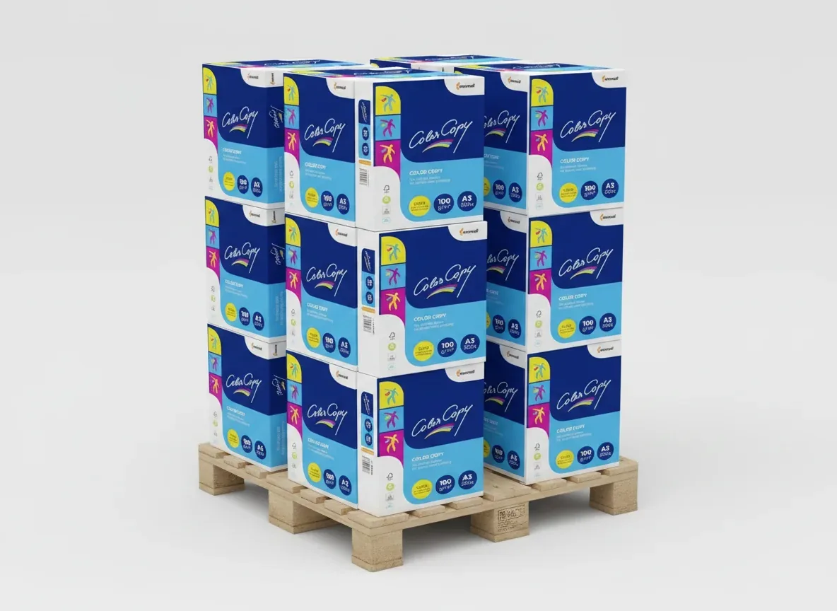 Color Copy Farblaserpapier 100g/qm DIN A3 - Palette (48.000 Blatt), hochweiss
