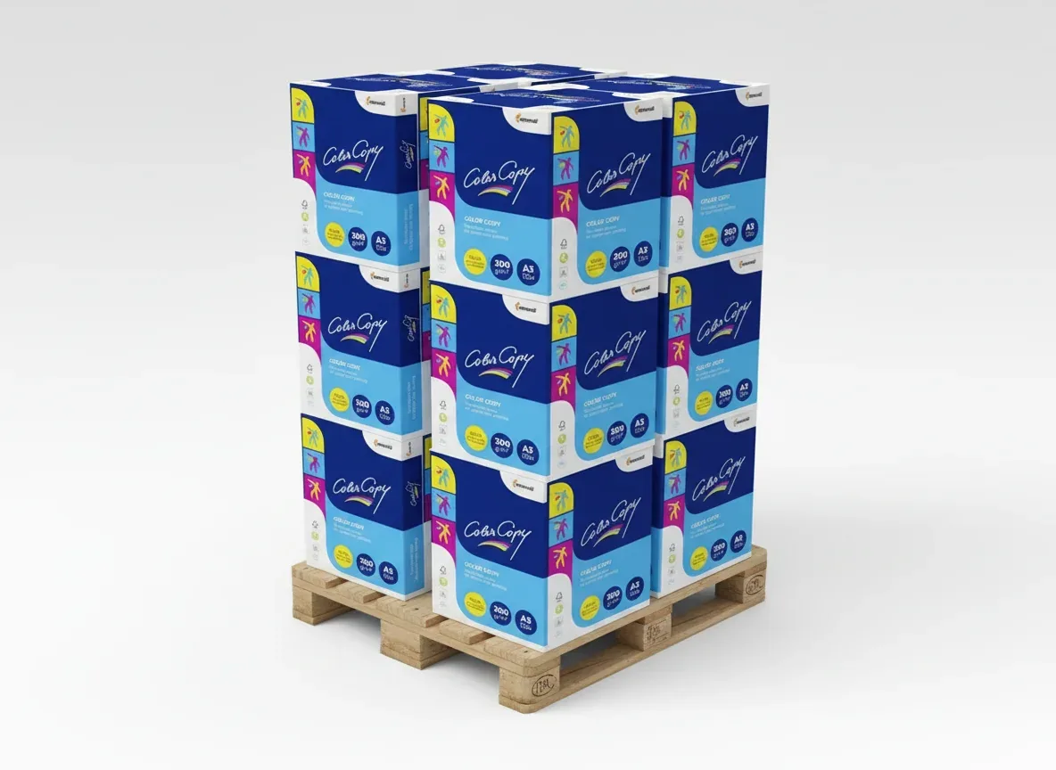 Color Copy Farblaserpapier 300g/qm DIN A3 - Palette (12.500 Blatt), hochweiss, satiniert, Farblaserpapier