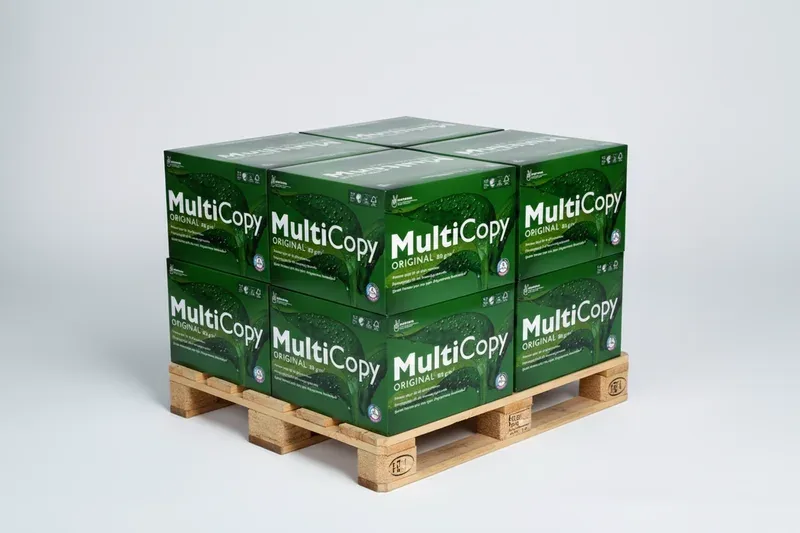 MultiCopy Original Kopierpapier 80g/qm DIN A4 2-fach gelocht - Palette (120.000 Blatt)