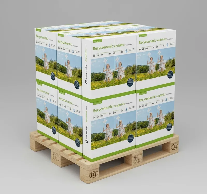 Recyconomic Trend White Recyclingpapier 80g/qm DIN A3 - Palette (50.000 Blatt)