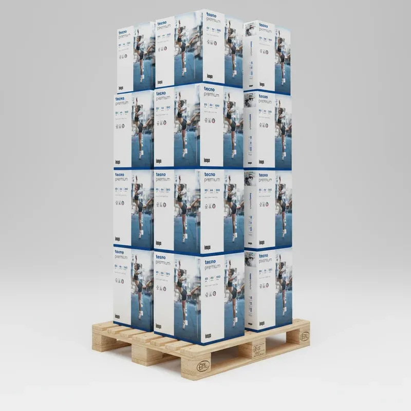 Tecno Premium Kopierpapier 80g/qm DIN A3 - Palette (50.000 Blatt)
