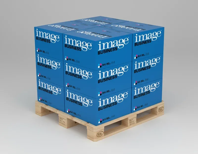 Image Business Kopierpapier 80g/qm DIN A3 - Palette (50.000 Blatt), hochweiss
