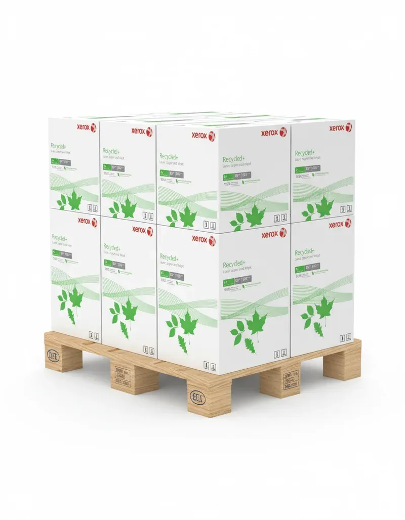 XEROX Recycled Plus+ Recyclingpapier 80g/qm DIN A3 - Palette (60.000 Blatt), recyclingweiss