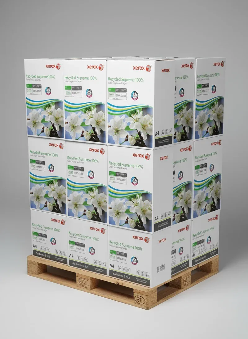 XEROX Recycled Supreme Recyclingpapier 80g/qm DIN A3 - Palette (60.000 Blatt), standardweiss