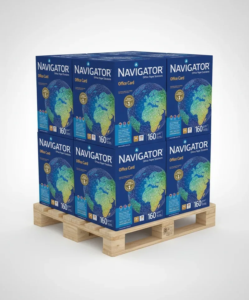 Navigator Office Card Kopierpapier 160g/qm DIN A4 - Palette (50.000 Blatt)